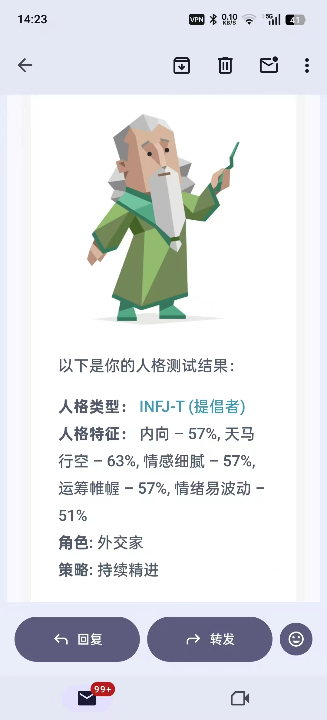 MBTI结果详情